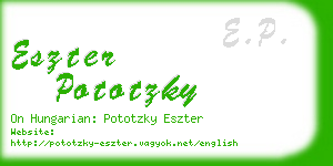 eszter pototzky business card